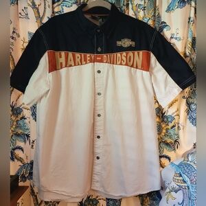 NWOT Harley Davidson Button Down Short Sleeve